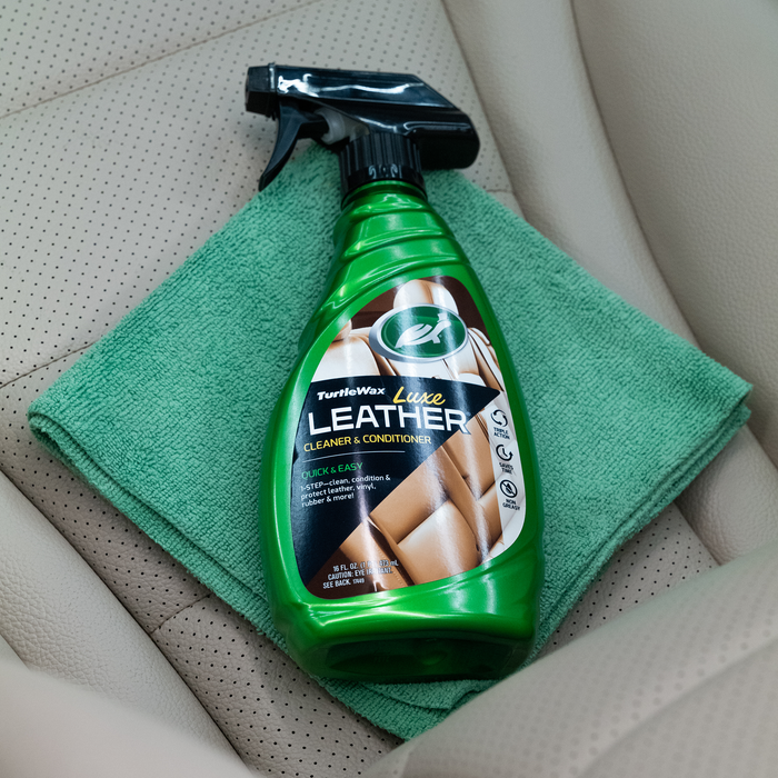 COMPLETE CAR CARE BUNDLE: INTERIOR 1 CLEANER, EXTERIOR DETAILER, & LEATHER CONDITIONER - FREE AIR FRESHENER - Turtle Wax PK