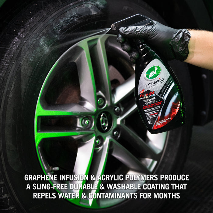 HYBRID SOLUTIONS GRAPHENE ACRYLIC TIRE SHINE SPRAY COATING 680 ML - Turtle Wax PK